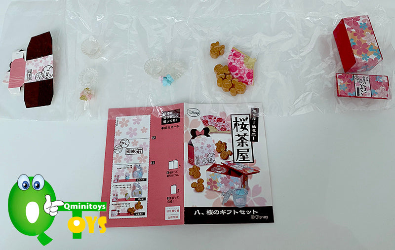 Rare 2015 Re-Ment Disney Mickey & Minnie Sakura Chaya Full Set of 8pcs <Free shipping (Except the United States)>