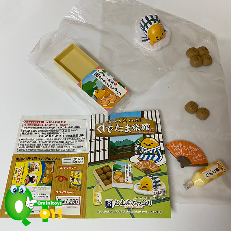 Rare 2016 Re-Ment Welcome to Gudetama Ryokan Full Set of 8 pcs <Free shipping (Except the United States)>