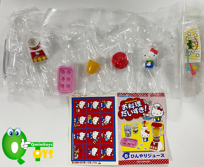 Rare 2009 Re-Ment Hello Kitty I Love Cooking Full Set of 8 pcs <Free shipping (Except the United States)>