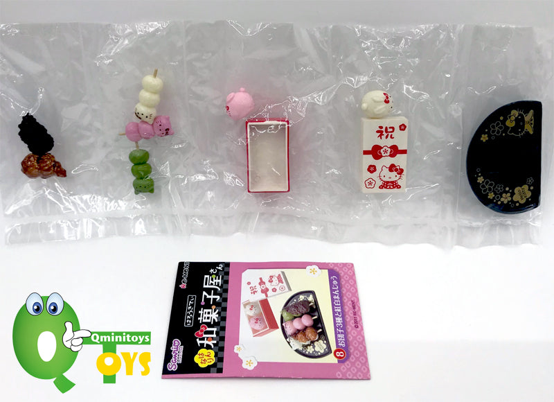 Rare 2011 Re-Ment Hello Kitty Japanese Confectionery Shop Full Set of 8 pcs <Free shipping (Except the United States)>