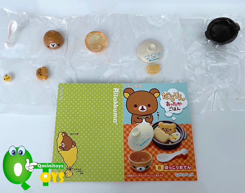 Rare 2013 Re-Ment Rilakkuma Warm Dishes Rice Full Set of 8 pcs <Free shipping (Except the United States)>