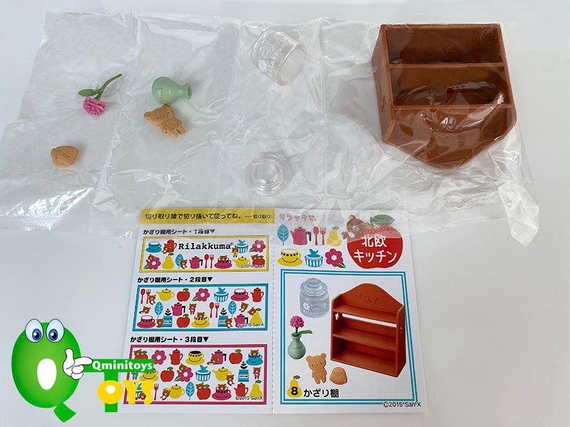 Rare 2015 Re-Ment Rilakkuma Nordic Kitchen Full Set of 8 pcs <Free shipping (Except the United States)>