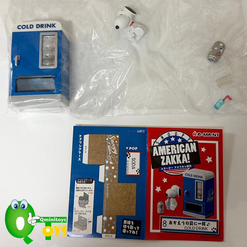 Rare 2018 Re-Ment SNOOPY AMERICAN ZAKKA! Full Set of 8 pcs <Free shipping (Except the United States)>