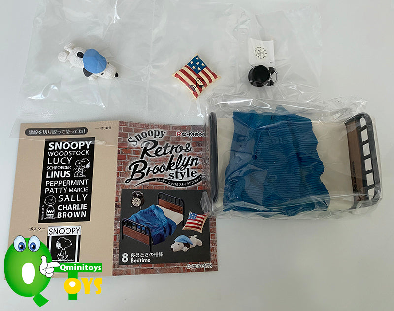 Rare 2019 Re-Ment Snoopy Retro & Brooklyn Style Full Set of 8pcs <Free shipping (Except the United States)>