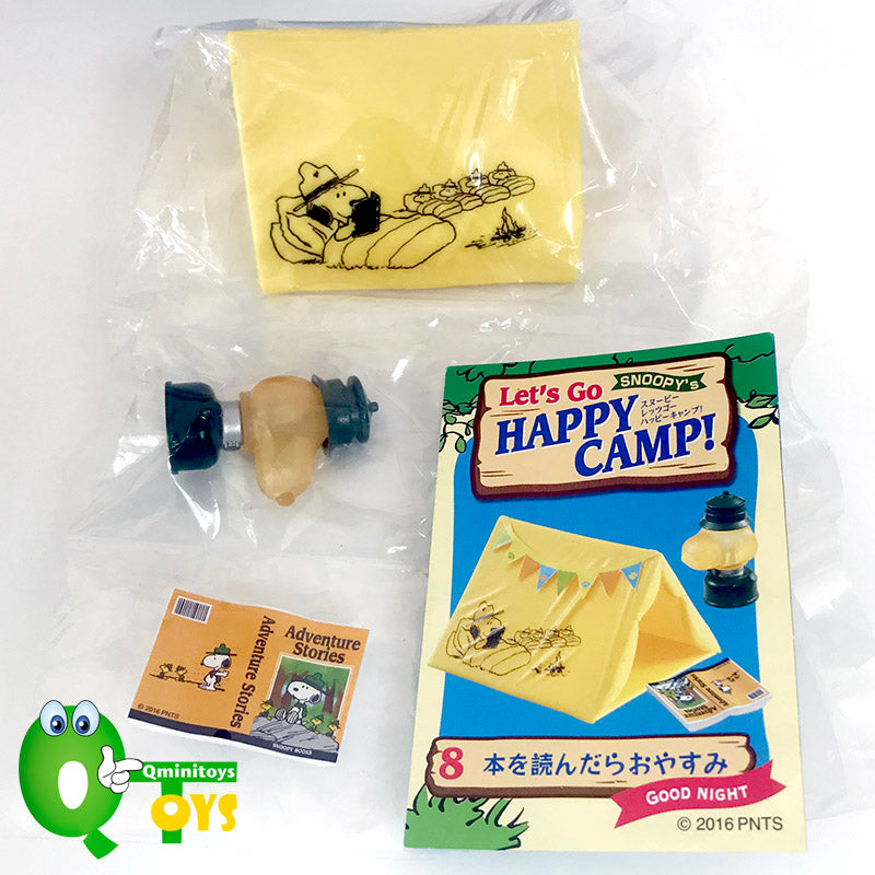 Rare 2016 Re-Ment Snoopy Let's Go Happy Camp!Full Set of 8 pcs <Free shipping (Except the United States)>