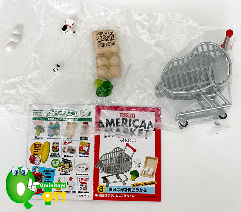 Rare 2016 Re-Ment Snoopy American Market Full Set of 8 pcs <Free Shipping>