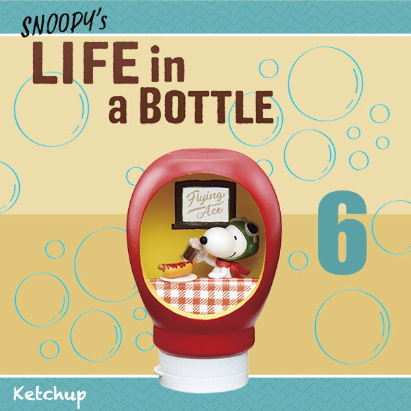 Rare 2023 Re-Ment SNOOPY's LIFE in a BOTTLE Full Set of 6 pcs <Free shipping (Except the United States)>