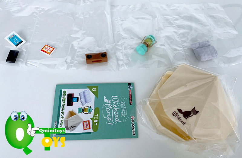 Rare 2019 Re-Ment Let's go! Weekend Camp! Full Set of 8 pcs <Free shipping (Except the United States)>