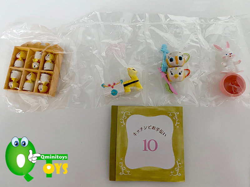 Rare 2006 Re-Ment Fairy Tale Tableware Full Set of 10 pcs <Free shipping (Except the United States)>