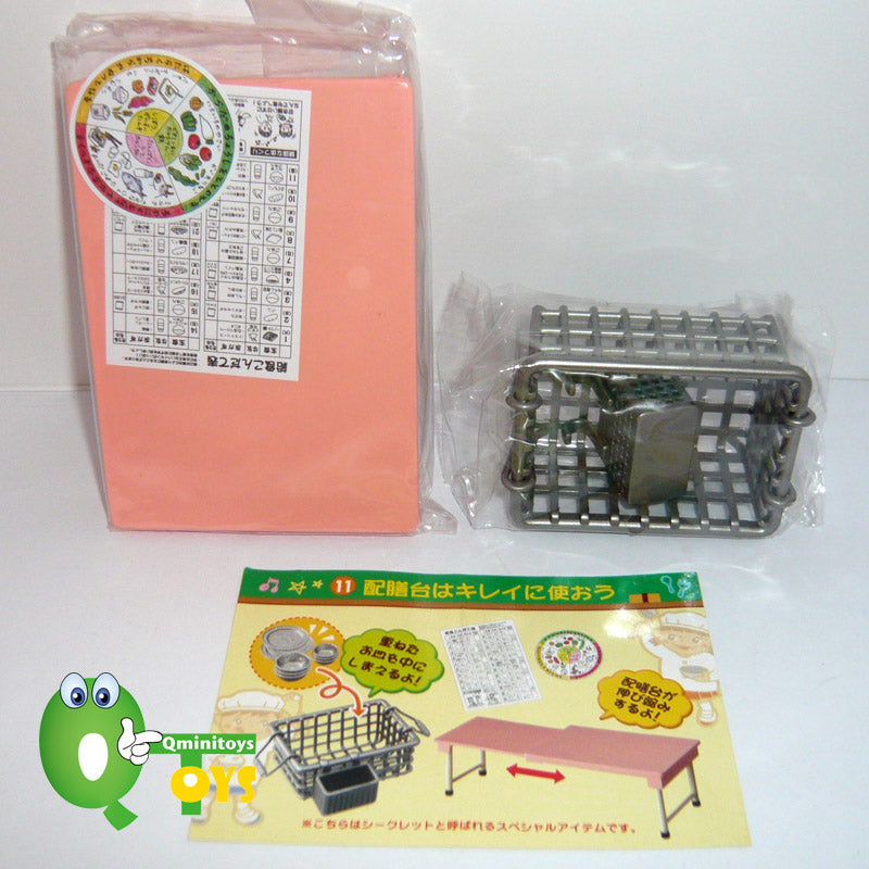 Rare 2006 Re-Ment School Lunch Meal Set No.11 - Sp Secret Stretchable Dining Table <Free shipping (Except the United States)>