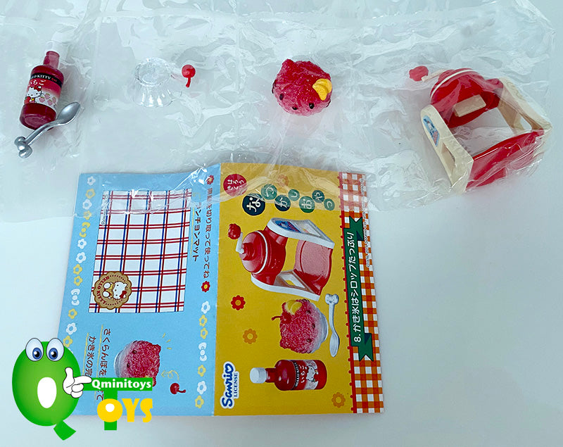 Rare 2014 Re-Ment Hello Kitty Nostalgic Snack Old Sweets Full Set of 8 pcs <Free shipping (Except the United States)>