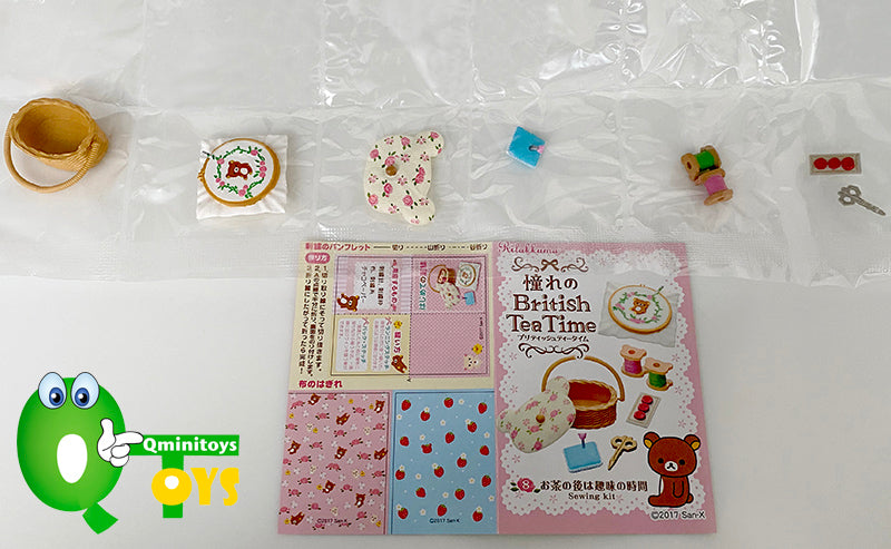 Rare 2017 Re-Ment Rilakkuma British Tea Time Full Set of 8 pcs <Free Shipping>