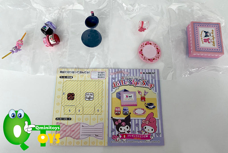 Rare 2017 Re-Ment Sanrio My Melody Little Style Shop Full Set of 8 pcs <Free shipping (Except the United States)>