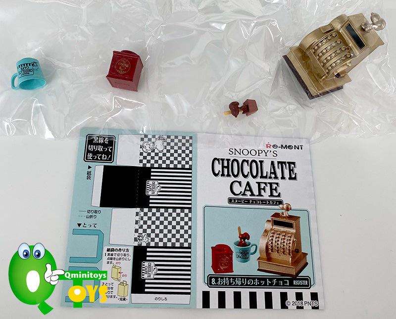 Rare 2018 Re-Ment Snoopy Chocolate Cafe Full Set of 8 pcs <Free shipping (Except the United States)>