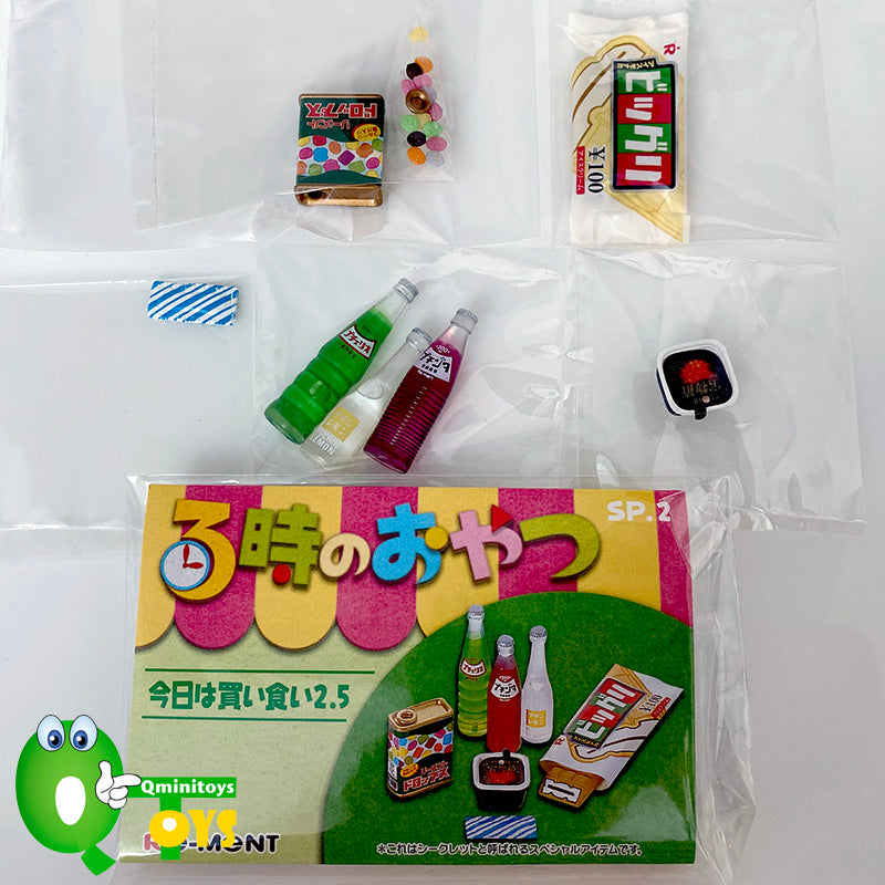 Rare 2004 Re-Ment 3 o'clock Snacks & Dessert Sp2 Secret - Today's snacks, soft drinks & candy <Free shipping (Except the United States)>