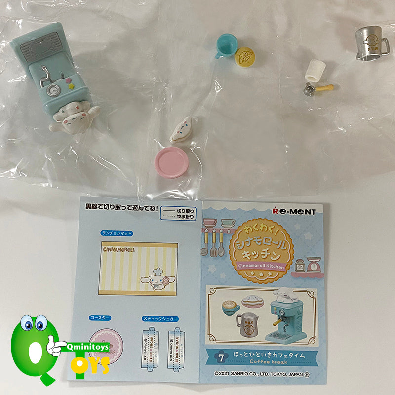 Rare 2021 Re-Ment Cinnamoroll Kitchen Full Set of 8 pcs <Free Shipping>