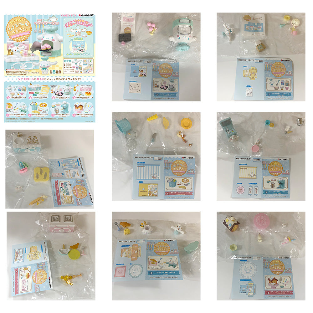 Rare 2021 Re-Ment Cinnamoroll Kitchen Full Set of 8 pcs <Free Shipping>