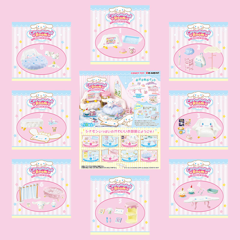 Rare 2020 Re-Ment Cinnamoroll Room Full Set of 8 pcs <Free Shipping>