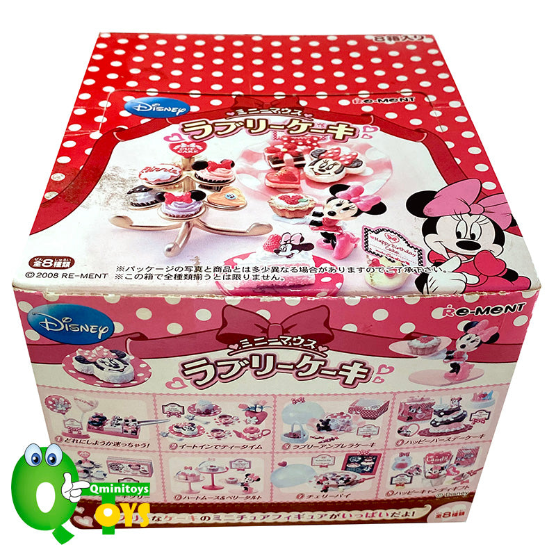 Rare 2008 Re-Ment Disney Minnie Lovely Cake Shop Full Set of 8 pcs <Free Shipping>