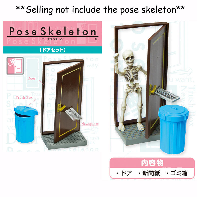 Rare 2014-2017 Re-Ment Pose Skeleton Scene <Free shipping (Except the United States)>