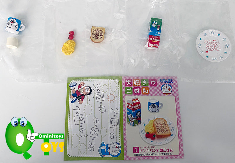 Rare 2013 Re-Ment Doraemon's Favorite Food Rice Full Set of 8 pcs