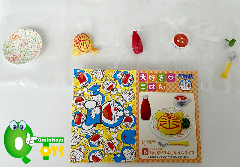 Rare 2013 Re-Ment Doraemon's Favorite Food Rice Full Set of 8 pcs