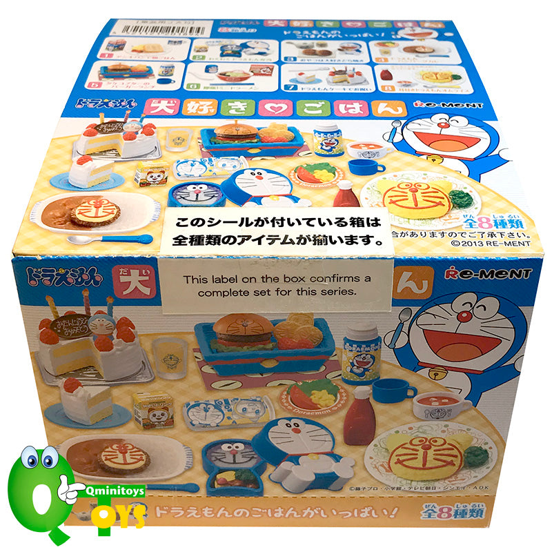 Rare 2013 Re-Ment Doraemon's Favorite Food Rice Full Set of 8 pcs