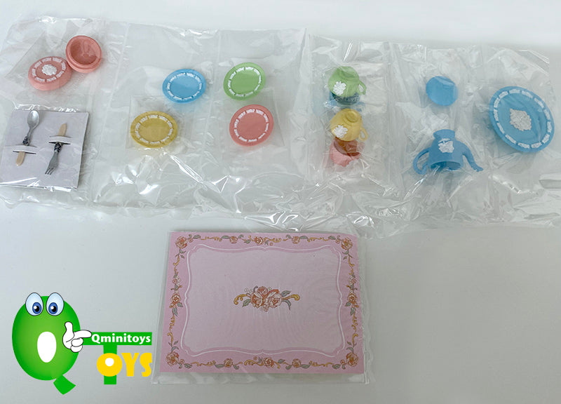 Rare 2005 Re-Ment Dreamy Tableware Full Set of 10 / 13 pcs <Free shipping (Except the United States)>