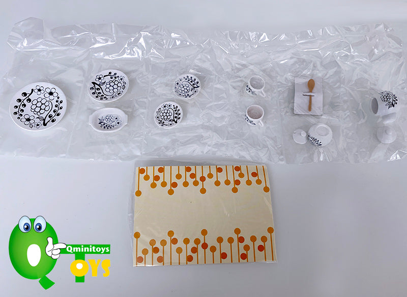Rare 2005 Re-Ment Dreamy Tableware Full Set of 10 / 13 pcs <Free shipping (Except the United States)>