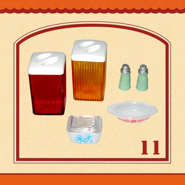 Rare 2005 Re-Ment Dreamy Tableware Full Set of 10 / 13 pcs <Free shipping (Except the United States)>