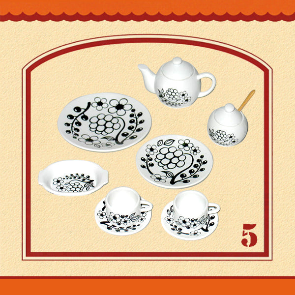 Rare 2005 Re-Ment Dreamy Tableware Full Set of 10 / 13 pcs <Free shipping (Except the United States)>
