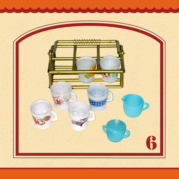 Rare 2005 Re-Ment Dreamy Tableware Full Set of 10 / 13 pcs <Free shipping (Except the United States)>