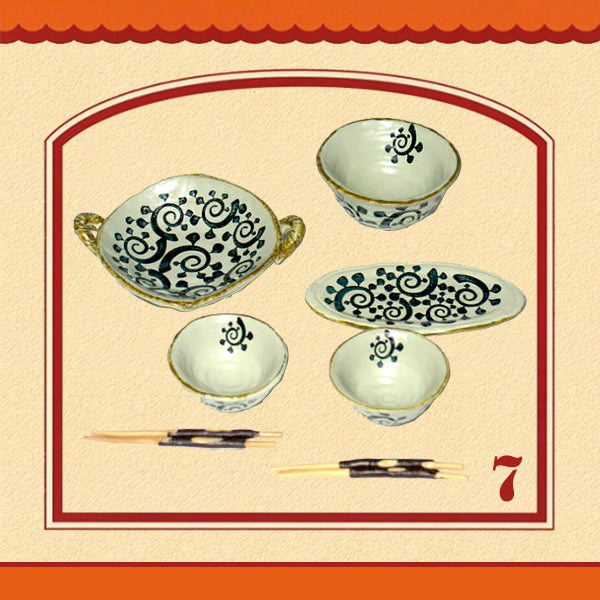 Rare 2005 Re-Ment Dreamy Tableware Full Set of 10 / 13 pcs <Free shipping (Except the United States)>