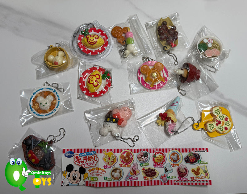Rare 2010 Re-Ment Mickey Mouse Character Meals Mascot Full Set of 12 pcs+Extra