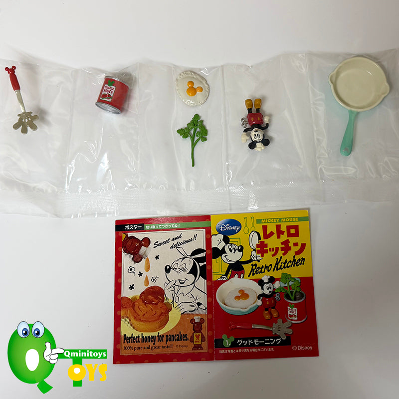 Rare 2011 Re-Ment Mickey Retro Kitchen Full Set of 6 pcs <Free shipping (Except the United States)>