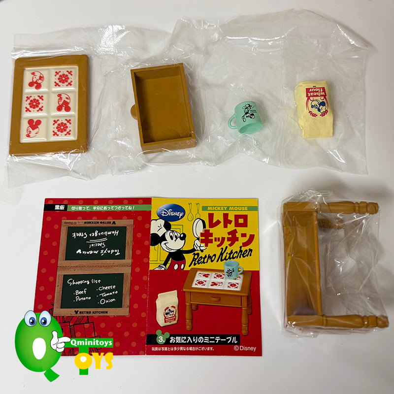 Rare 2011 Re-Ment Mickey Retro Kitchen Full Set of 6 pcs <Free shipping (Except the United States)>