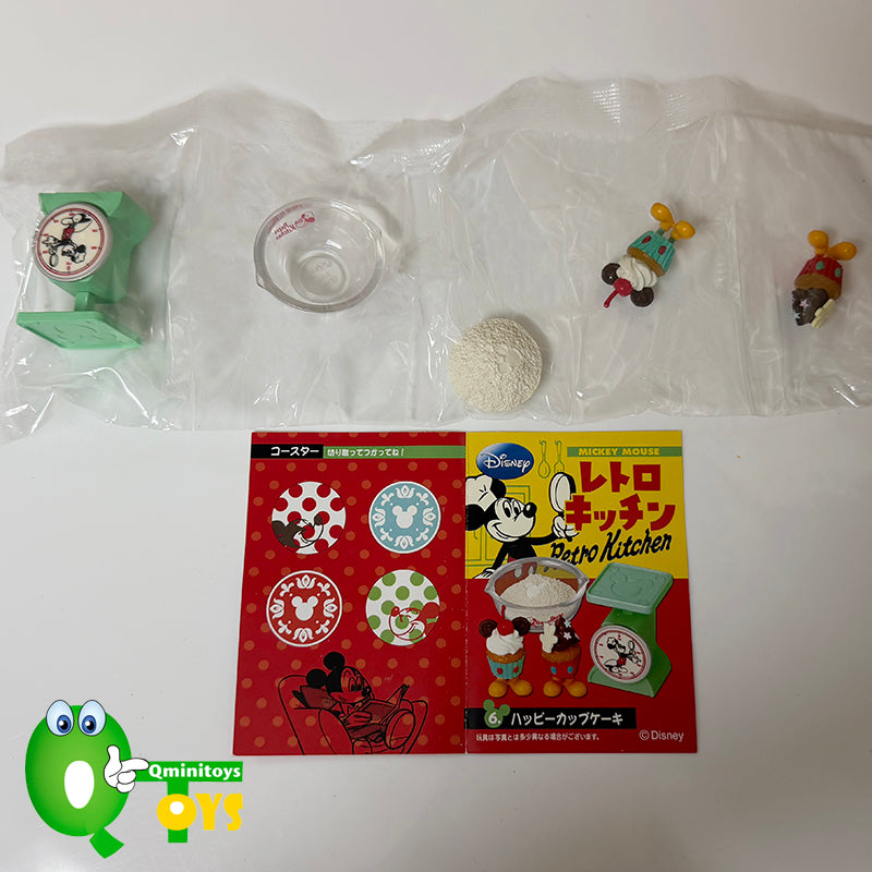 Rare 2011 Re-Ment Mickey Retro Kitchen Full Set of 6 pcs <Free shipping (Except the United States)>