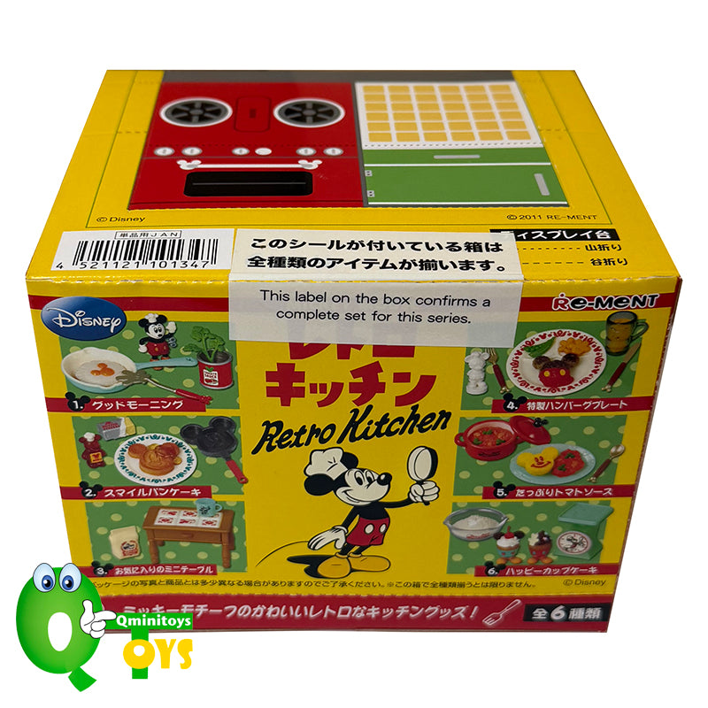 Rare 2011 Re-Ment Mickey Retro Kitchen Full Set of 6 pcs <Free shipping (Except the United States)>