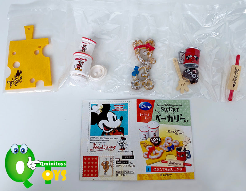 Rare 2008 Re-Ment Mickey and Minnie Sweet Bakery (Sold Individually)