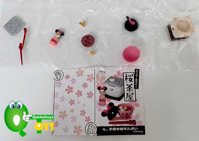 Rare 2015 Re-Ment Disney Mickey & Minnie Sakura Chaya (Sold Individually)