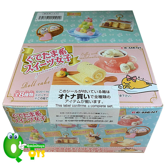 Rare 2017 Re-Ment Gudetama-style sweets girl Full Set of 8 pcs <Free shipping (Except the United States)>