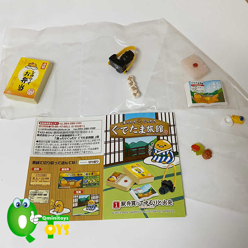 Rare 2016 Re-Ment Welcome to Gudetama Ryokan Full Set of 8 pcs <Free shipping (Except the United States)>