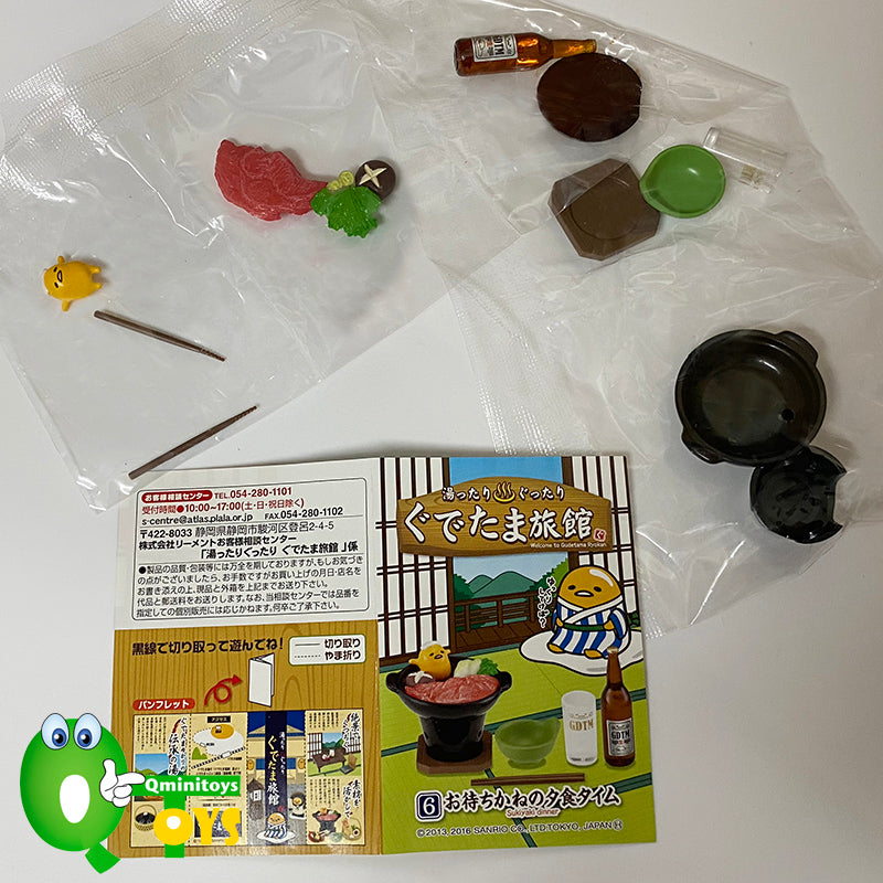 Rare 2016 Re-Ment Welcome to Gudetama Ryokan Full Set of 8 pcs <Free shipping (Except the United States)>