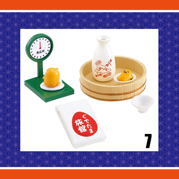 Rare 2016 Re-Ment Welcome to Gudetama Ryokan Full Set of 8 pcs <Free shipping (Except the United States)>