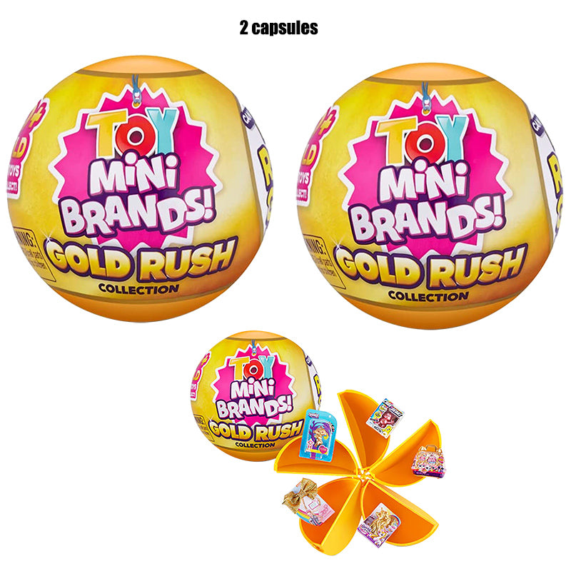 Zuru 5 Surprise Toy Mini Brands Gold Rush Collection Limited Edition 2-4 capsules <Free Shipping>