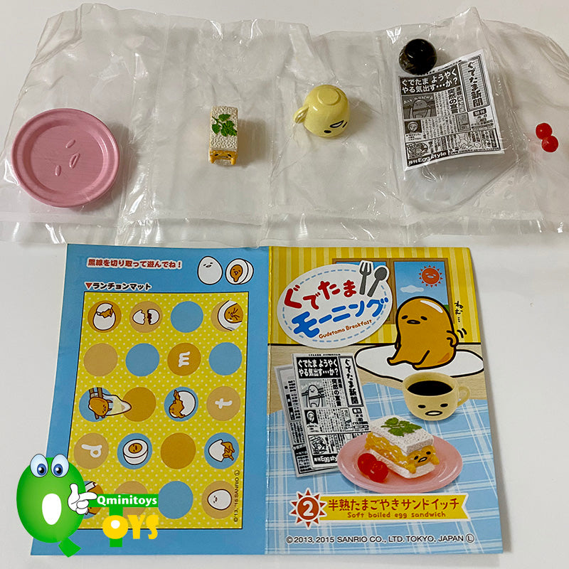 Rare 2015 Re-Ment Gudetama Breakfast Full Set of 8 pcs <Free Shipping>