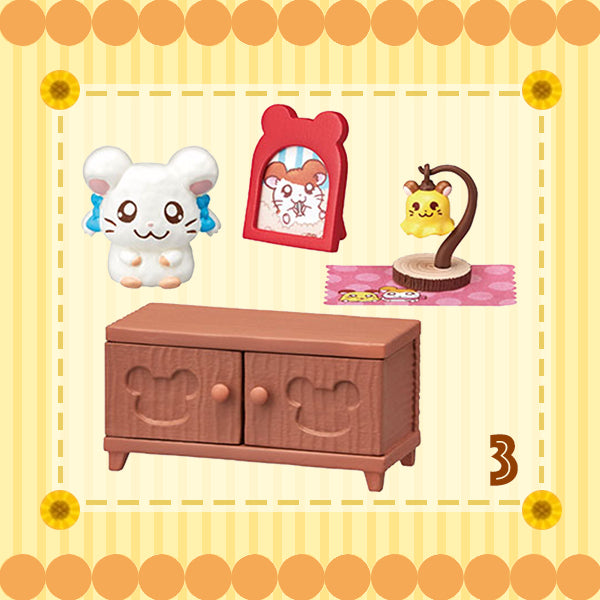 Rare 2020 Re-Ment Hamutaro Room Full Set of 8 pcs <Free shipping (Except the United States)>