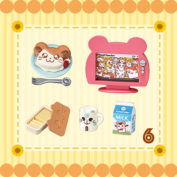 Rare 2020 Re-Ment Hamutaro Room Full Set of 8 pcs <Free shipping (Except the United States)>