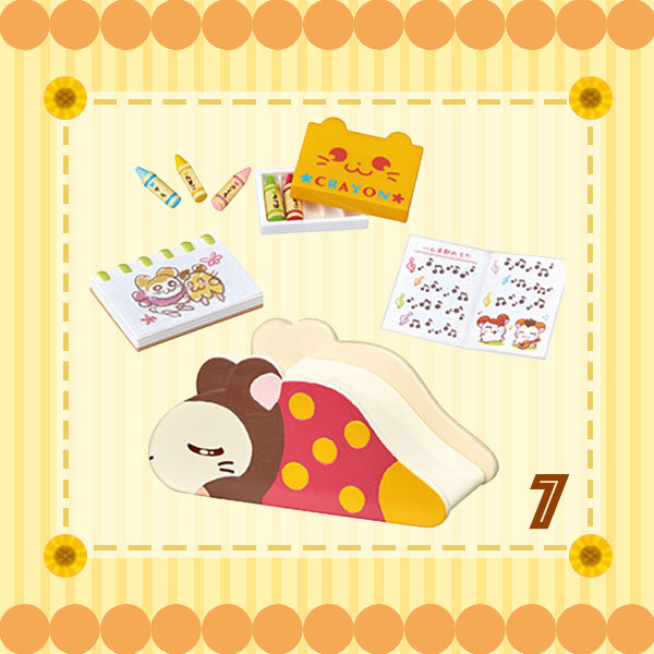 Rare 2020 Re-Ment Hamutaro Room Full Set of 8 pcs <Free shipping (Except the United States)>