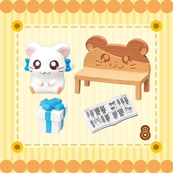Rare 2020 Re-Ment Hamutaro Room Full Set of 8 pcs <Free shipping (Except the United States)>